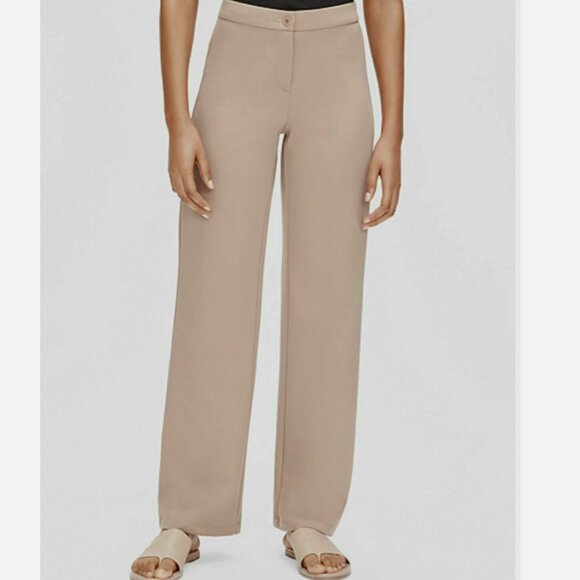 NWT Eileen Fisher Flex Tencel Ponte Straight Pant Bramble...
